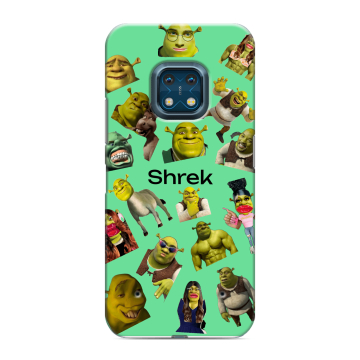 Силиконовый противоударный чехол на Nokia XR20 с принтом Шрек Shrek