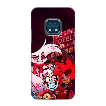 Силиконовый противоударный чехол на Nokia XR20 с принтом Hazbin Hotel Отель Хазбин Силиконовый противоударный чехол на Nokia XR20 с принтом Hazbin Hotel Отель Хазбин