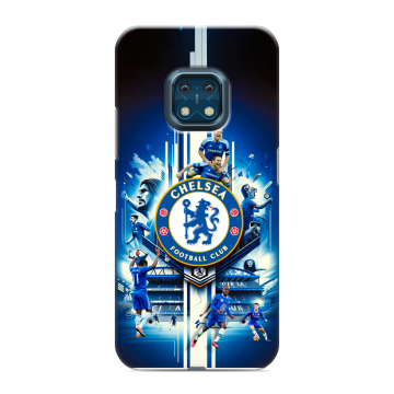 Силиконовый противоударный чехол на Nokia XR20 с принтом Chelsea Челси Силиконовый противоударный чехол на Nokia XR20 с принтом Chelsea Челси