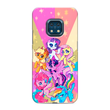 Силиконовый противоударный чехол на Nokia XR20 с принтом My little pony Дружба чудо Силиконовый противоударный чехол на Nokia XR20 с принтом My little pony Дружба чудо