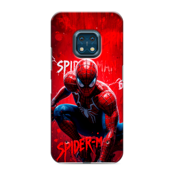 Силиконовый противоударный чехол на Nokia XR20 с принтом Spiderman Человек паук Силиконовый противоударный чехол на Nokia XR20 с принтом Spiderman Человек паук