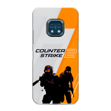 Силиконовый противоударный чехол на Nokia XR20 с принтом Counter Strike Силиконовый противоударный чехол на Nokia XR20 с принтом Counter Strike