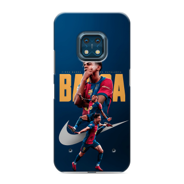 Силиконовый противоударный чехол на Nokia XR20 с принтом Барселона Barca Yamal 