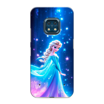 Силиконовый противоударный чехол на Nokia XR20 с принтом Холодное сердце Frozen