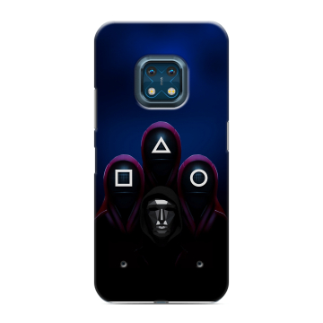 Силиконовый противоударный чехол на Nokia XR20 с принтом Игра Кальмара
