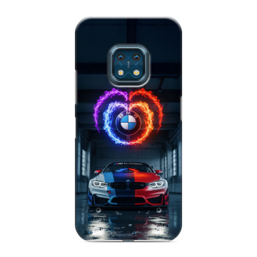 Силиконовый противоударный чехол на Nokia XR20 с принтом BMW БМВ