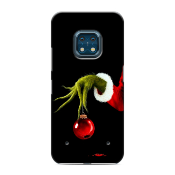 Силиконовый противоударный чехол на Nokia XR20 с принтом Новый год Гринч