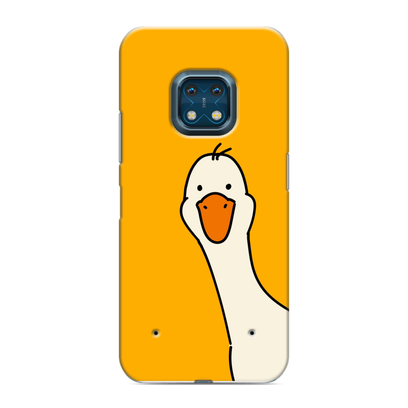 Силиконовый противоударный чехол на Nokia XR20 с принтом Утка Силиконовый противоударный чехол на Nokia XR20 с принтом Утка