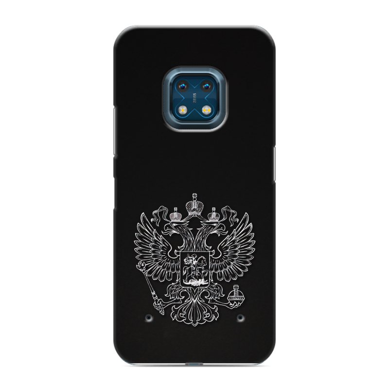 Силиконовый противоударный чехол на Nokia XR20 с принтом Герб России Силиконовый противоударный чехол на Nokia XR20 с принтом Герб России