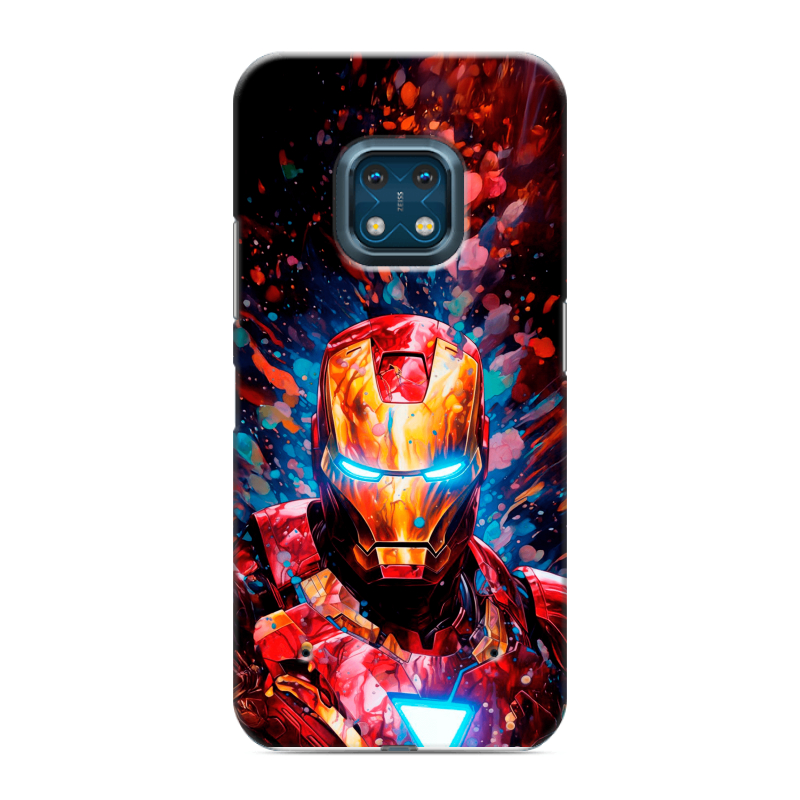 Силиконовый противоударный чехол на Nokia XR20 с принтом Железный человек Ironman Силиконовый противоударный чехол на Nokia XR20 с принтом Железный человек Ironman