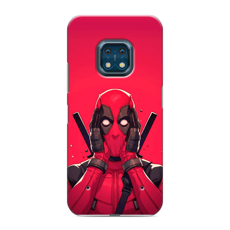 Силиконовый противоударный чехол на Nokia XR20 с принтом Дедпул Deadpool Силиконовый противоударный чехол на Nokia XR20 с принтом Дедпул Deadpool