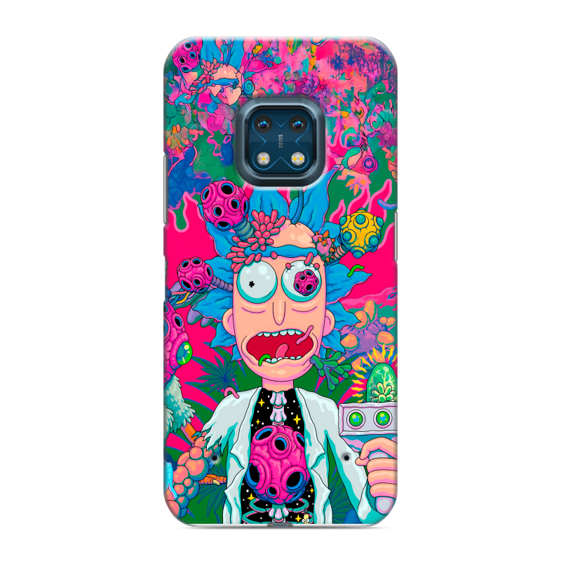 Силиконовый противоударный чехол на Nokia XR20 с принтом Рик и Морти Rick Morty Силиконовый противоударный чехол на Nokia XR20 с принтом Рик и Морти Rick Morty