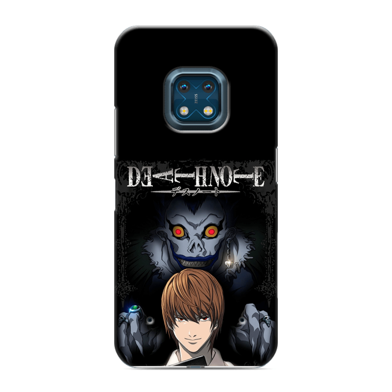 Силиконовый противоударный чехол на Nokia XR20 с принтом Death note Тетрадь смерти Силиконовый противоударный чехол на Nokia XR20 с принтом Death note Тетрадь смерти