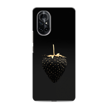 Силиконовый чехол на Huawei Nova 8 с принтом Черная клубника