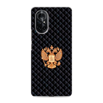 Силиконовый чехол на Huawei Nova 8 с принтом Герб России принт Силиконовый чехол на Huawei Nova 8 с принтом Герб России принт