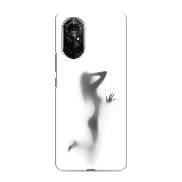 Силиконовый чехол на Huawei Nova 8 с принтом Силуэт