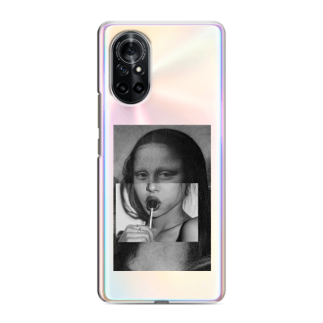 Силиконовый чехол на Huawei Nova 8 с принтом Мона Лиза