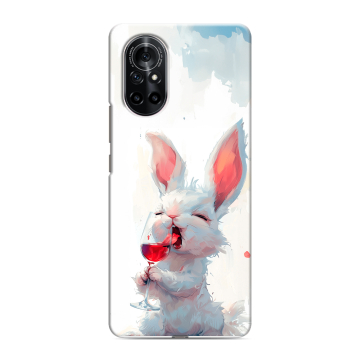 Силиконовый чехол на Huawei Nova 8 с принтом кролик зайчик