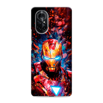 Силиконовый чехол на Huawei Nova 8 с принтом Железный человек Ironman