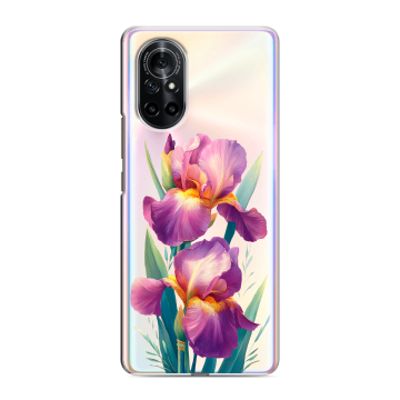 Силиконовый чехол на Huawei Nova 8 с принтом Цветы орхидеи Силиконовый чехол на Huawei Nova 8 с принтом Цветы орхидеи