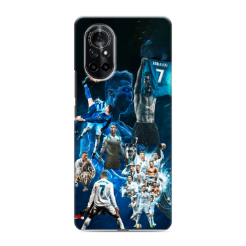 Силиконовый чехол на Huawei Nova 8 с принтом Реал Роналдо
