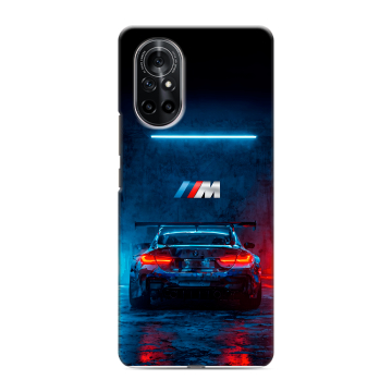 Силиконовый чехол на Huawei Nova 8 с принтом BMW БМВ Силиконовый чехол на Huawei Nova 8 с принтом BMW БМВ