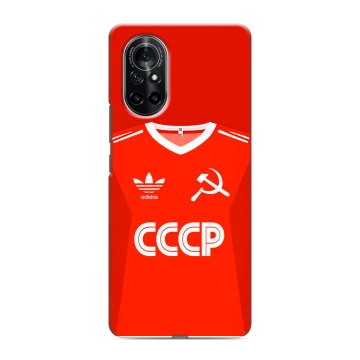Силиконовый чехол на Huawei Nova 8 с принтом Флаг Герб СССР Силиконовый чехол на Huawei Nova 8 с принтом Флаг Герб СССР