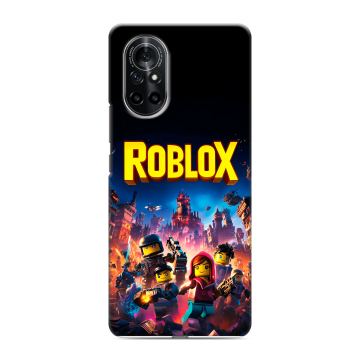 Силиконовый чехол на Huawei Nova 8 с принтом Roblox Роблокс
