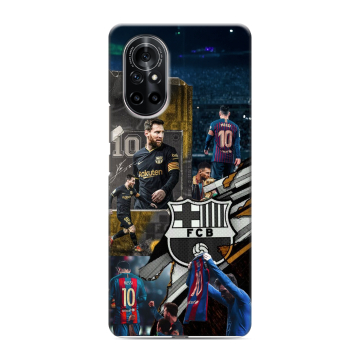 Силиконовый чехол на Huawei Nova 8 с принтом Messi Barcelona Силиконовый чехол на Huawei Nova 8 с принтом Messi Barcelona