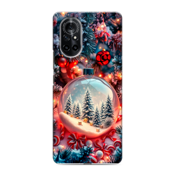Силиконовый чехол на Huawei Nova 8 с принтом Новый год Силиконовый чехол на Huawei Nova 8 с принтом Новый год