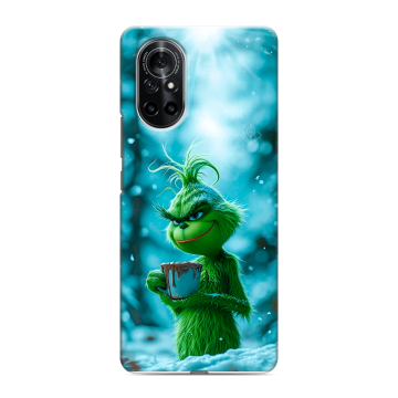 Силиконовый чехол на Huawei Nova 8 с принтом Новый год гринч Силиконовый чехол на Huawei Nova 8 с принтом Новый год гринч