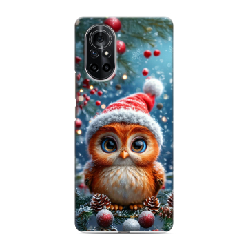 Силиконовый чехол на Huawei Nova 8 с принтом Новый год