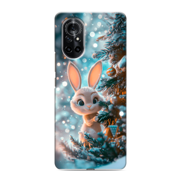 Силиконовый чехол на Huawei Nova 8 с принтом Новый год
