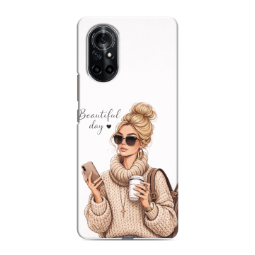 Силиконовый чехол на Huawei Nova 8 с принтом женский Силиконовый чехол на Huawei Nova 8 с принтом женский