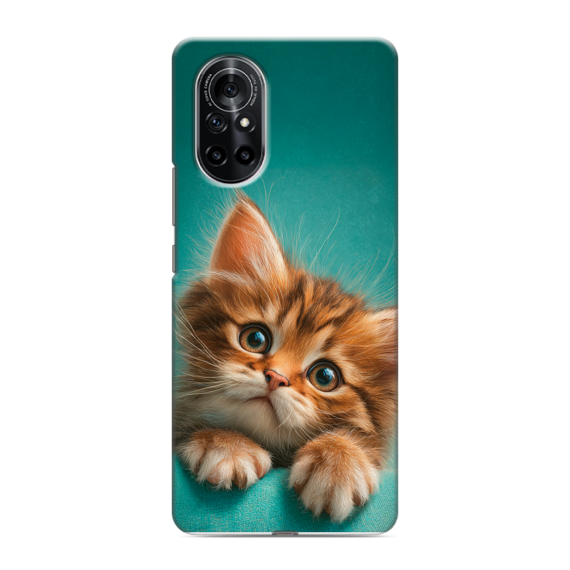 Силиконовый чехол на Huawei Nova 8 с принтом котенок Силиконовый чехол на Huawei Nova 8 с принтом котенок