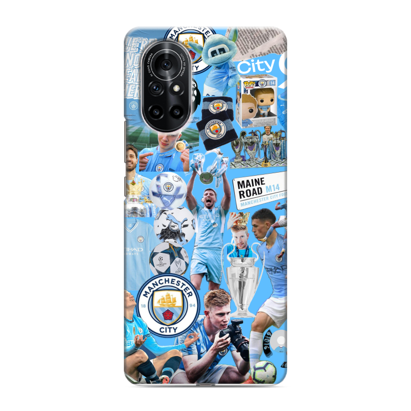 Силиконовый чехол на Huawei Nova 8 с принтом Man City Манчестер Сити Силиконовый чехол на Huawei Nova 8 с принтом Man City Манчестер Сити
