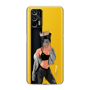 Силиконовый чехол на Realme GT с принтом Женские принты