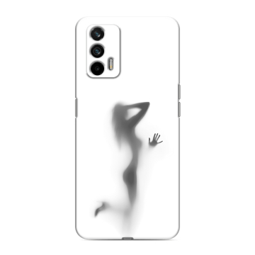 Силиконовый чехол на Realme GT с принтом Силуэт
