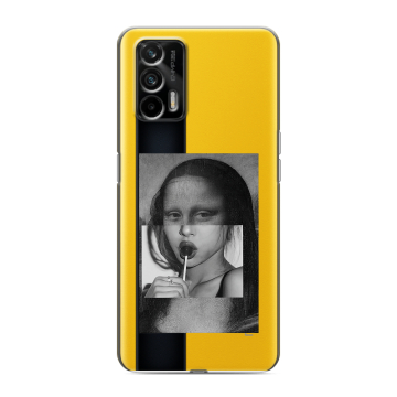 Силиконовый чехол на Realme GT с принтом Мона Лиза Силиконовый чехол на Realme GT с принтом Мона Лиза