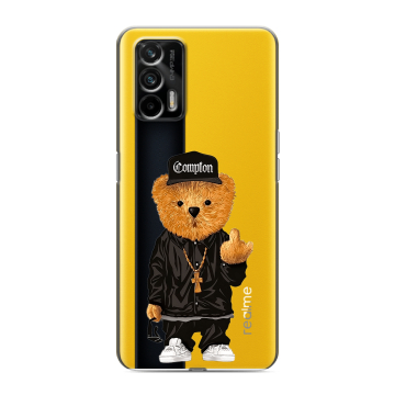 Силиконовый чехол на Realme GT с принтом Плюшевый медведь Силиконовый чехол на Realme GT с принтом Плюшевый медведь