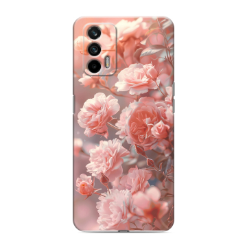 Силиконовый чехол на Realme GT с принтом Розовые розы Силиконовый чехол на Realme GT с принтом Розовые розы