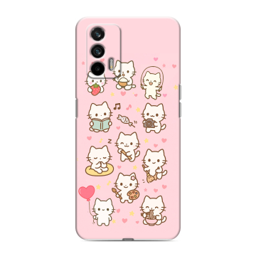 Силиконовый чехол на Realme GT с принтом Hello Kitty Хелоу Кити Силиконовый чехол на Realme GT с принтом Hello Kitty Хелоу Кити