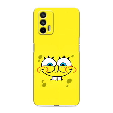 Силиконовый чехол на Realme GT с принтом спанчбоб спанч боб