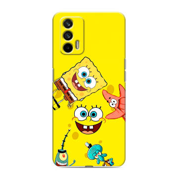 Силиконовый чехол на Realme GT с принтом Спанч боб Спанчбоб Силиконовый чехол на Realme GT с принтом Спанч боб Спанчбоб