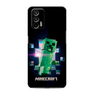 Силиконовый чехол на Realme GT с принтом Майнкрафт Minecraft Силиконовый чехол на Realme GT с принтом Майнкрафт Minecraft