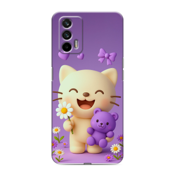 Силиконовый чехол на Realme GT с принтом для девочек Силиконовый чехол на Realme GT с принтом для девочек