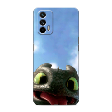 Силиконовый чехол на Realme GT с принтом Как приручить дракона Силиконовый чехол на Realme GT с принтом Как приручить дракона