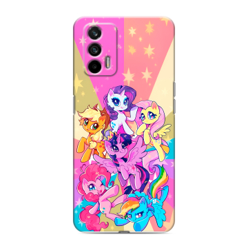 Силиконовый чехол на Realme GT с принтом My little pony Дружба чудо Силиконовый чехол на Realme GT с принтом My little pony Дружба чудо