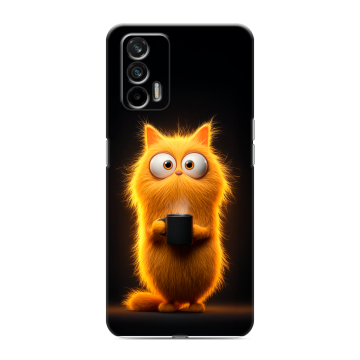 Силиконовый чехол на Realme GT с принтом Смешной кот Силиконовый чехол на Realme GT с принтом Смешной кот