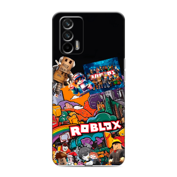Силиконовый чехол на Realme GT с принтом Roblox Роблокс Силиконовый чехол на Realme GT с принтом Roblox Роблокс